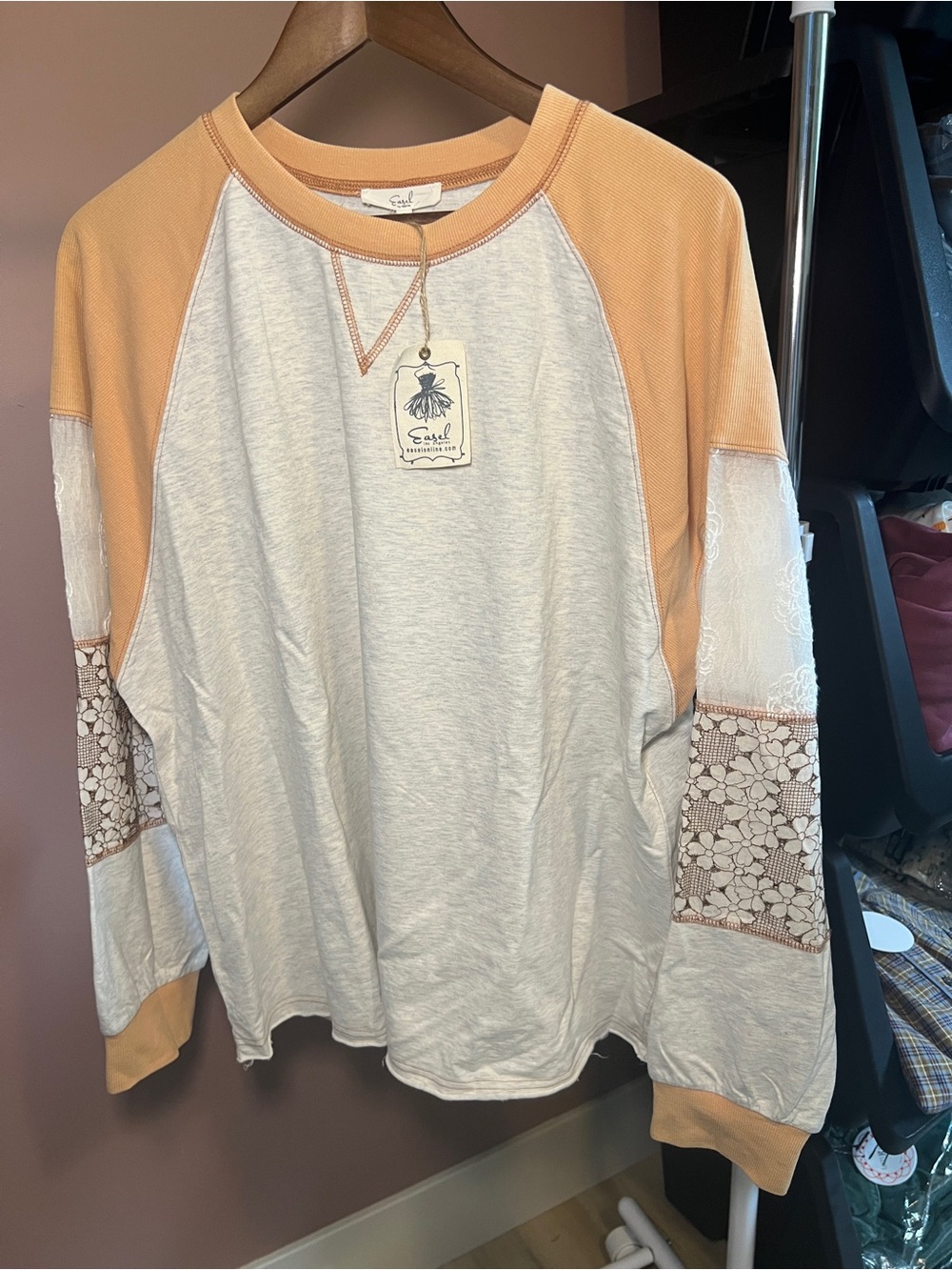 Cotton Terry Crochet Top